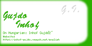 gujdo inhof business card